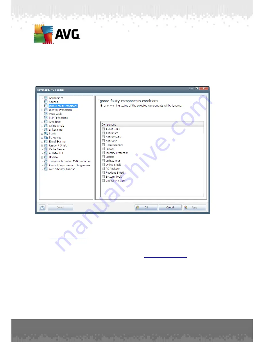 AVG ANTI-VIRUS 2011 - REV 2011.07 User Manual Download Page 87