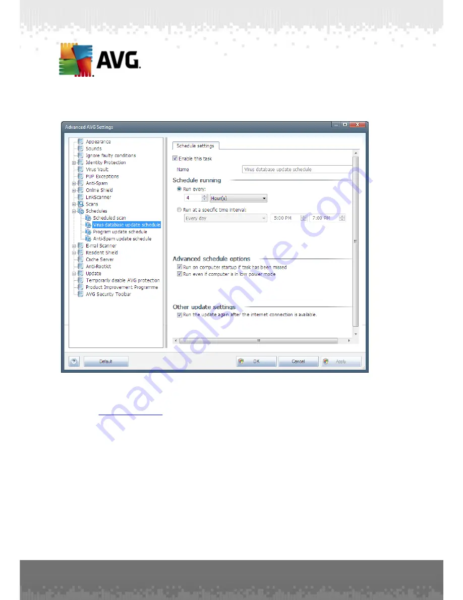 AVG ANTI-VIRUS 2011 - REV 2011.07 User Manual Download Page 124