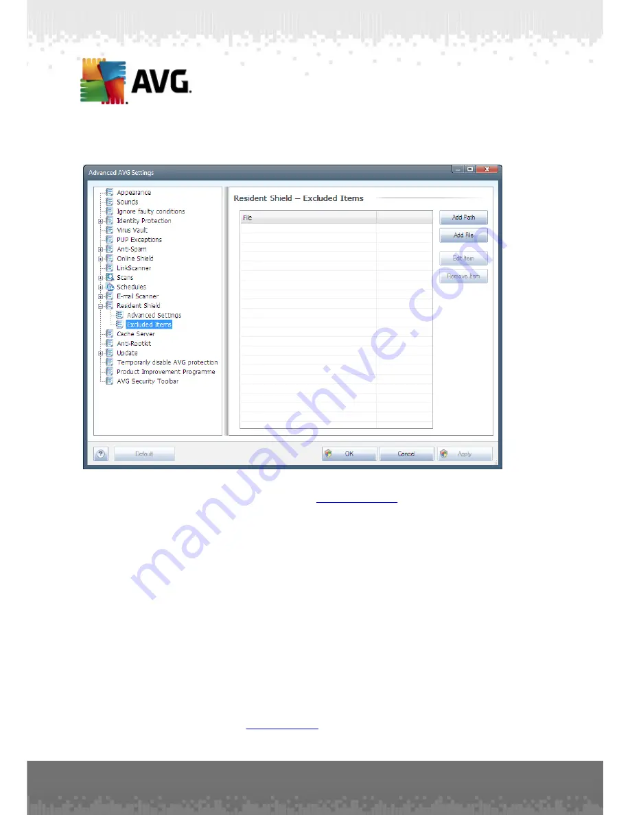 AVG ANTI-VIRUS 2011 - REV 2011.07 User Manual Download Page 140