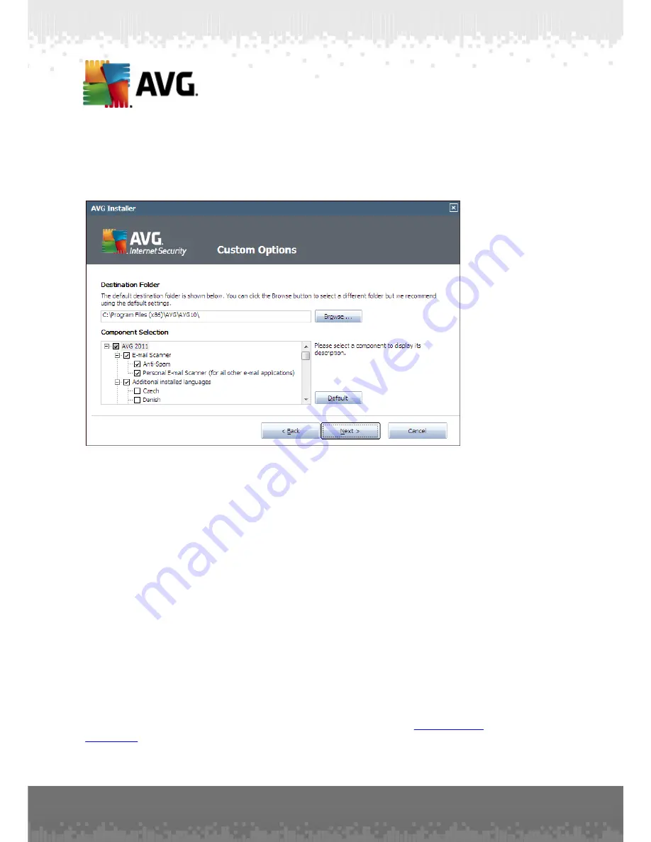 AVG ANTI-VIRUS 2011 - REV 2011.10 User Manual Download Page 14