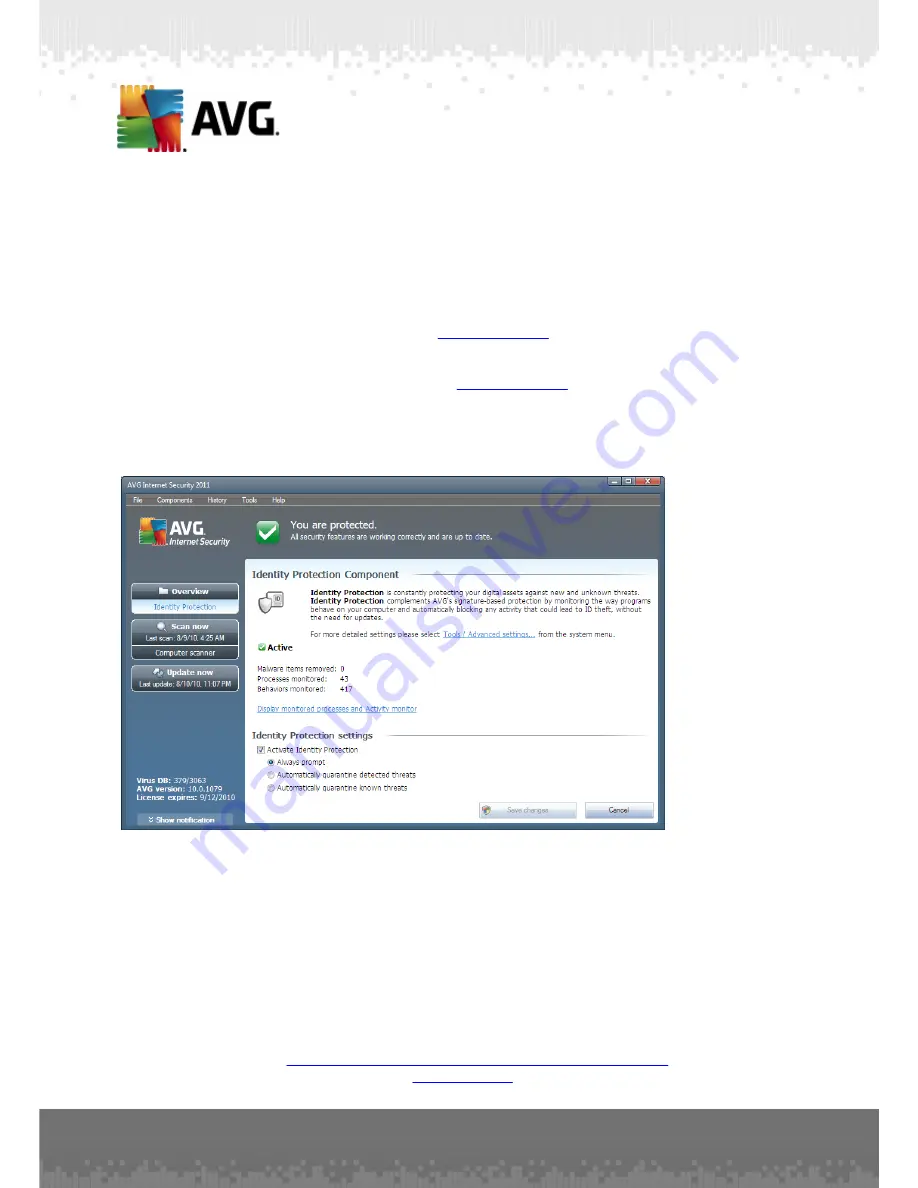 AVG ANTI-VIRUS 2011 - REV 2011.11 User Manual Download Page 69