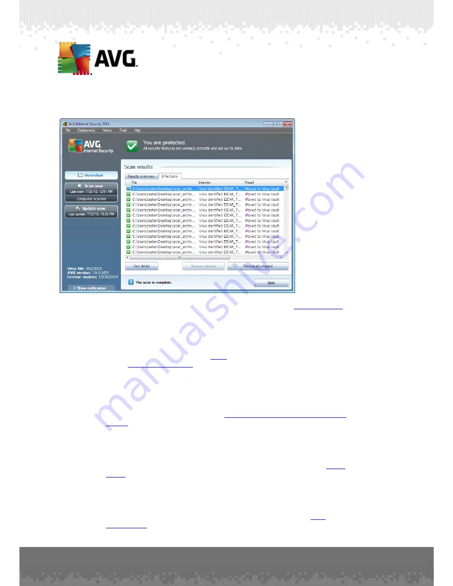 AVG ANTI-VIRUS 2011 - REV 2011.11 User Manual Download Page 197