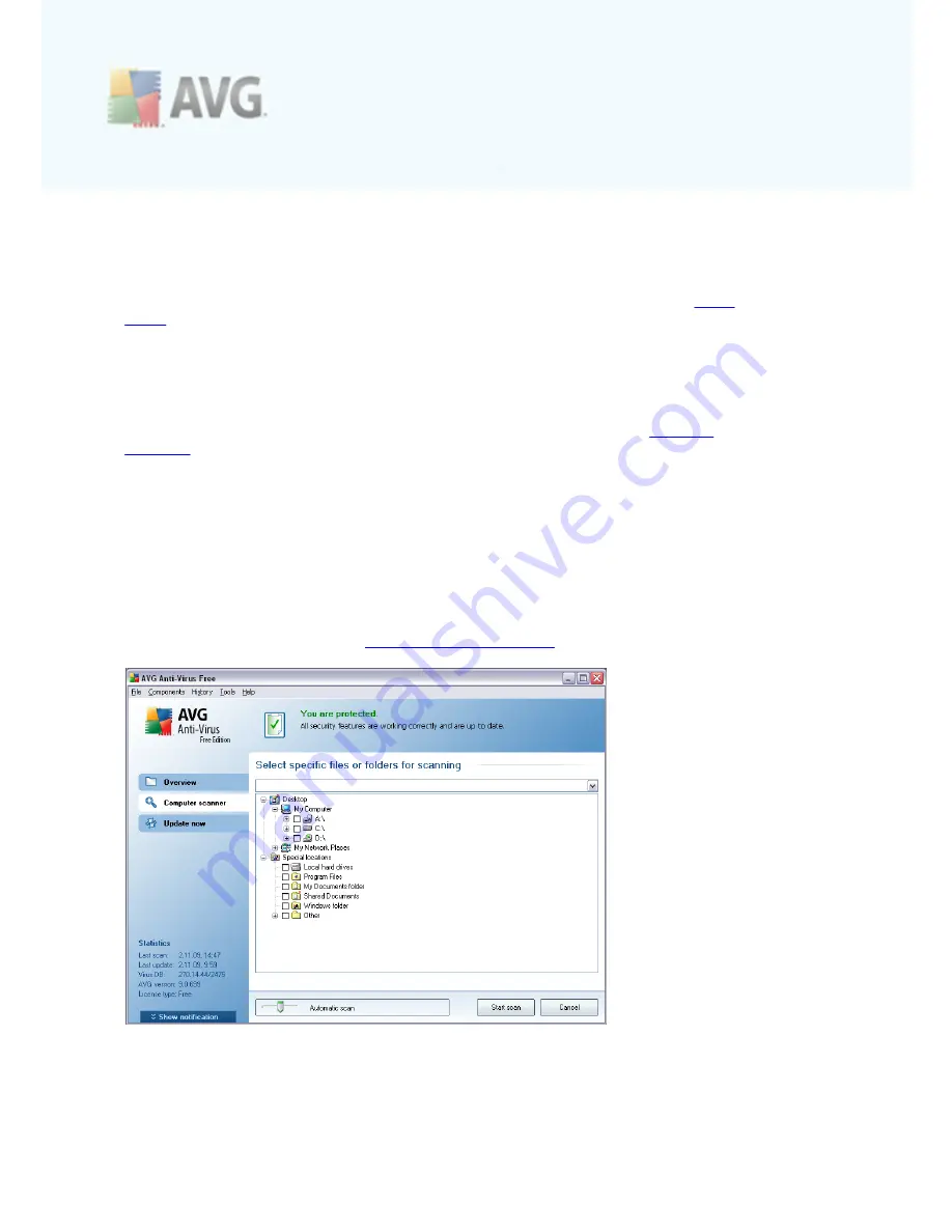 AVG ANTI-VIRUS 9 FREE - REV 90.15 User Manual Download Page 119