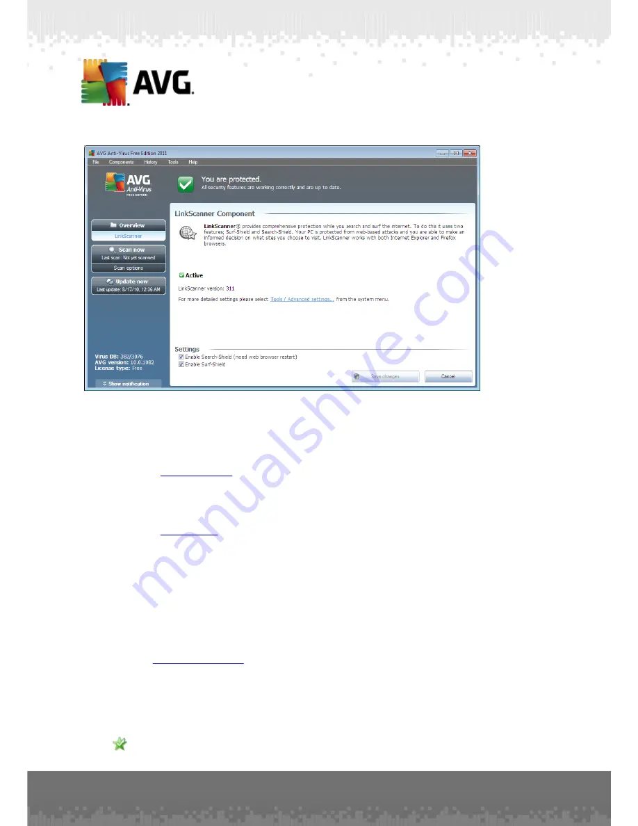 AVG Anti-Virus Free Edition 2011 Скачать руководство пользователя страница 32