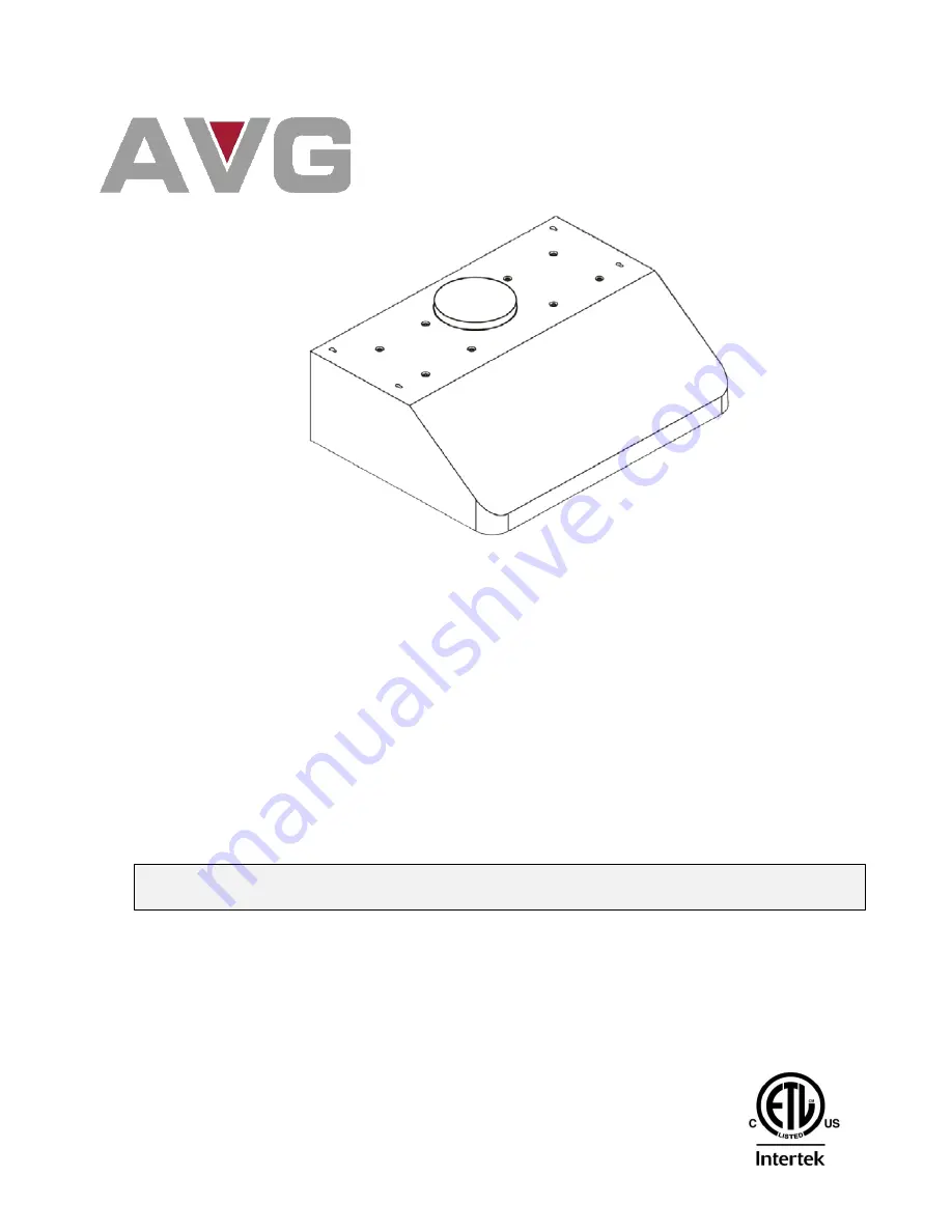 AVG AVV-309S Скачать руководство пользователя страница 1