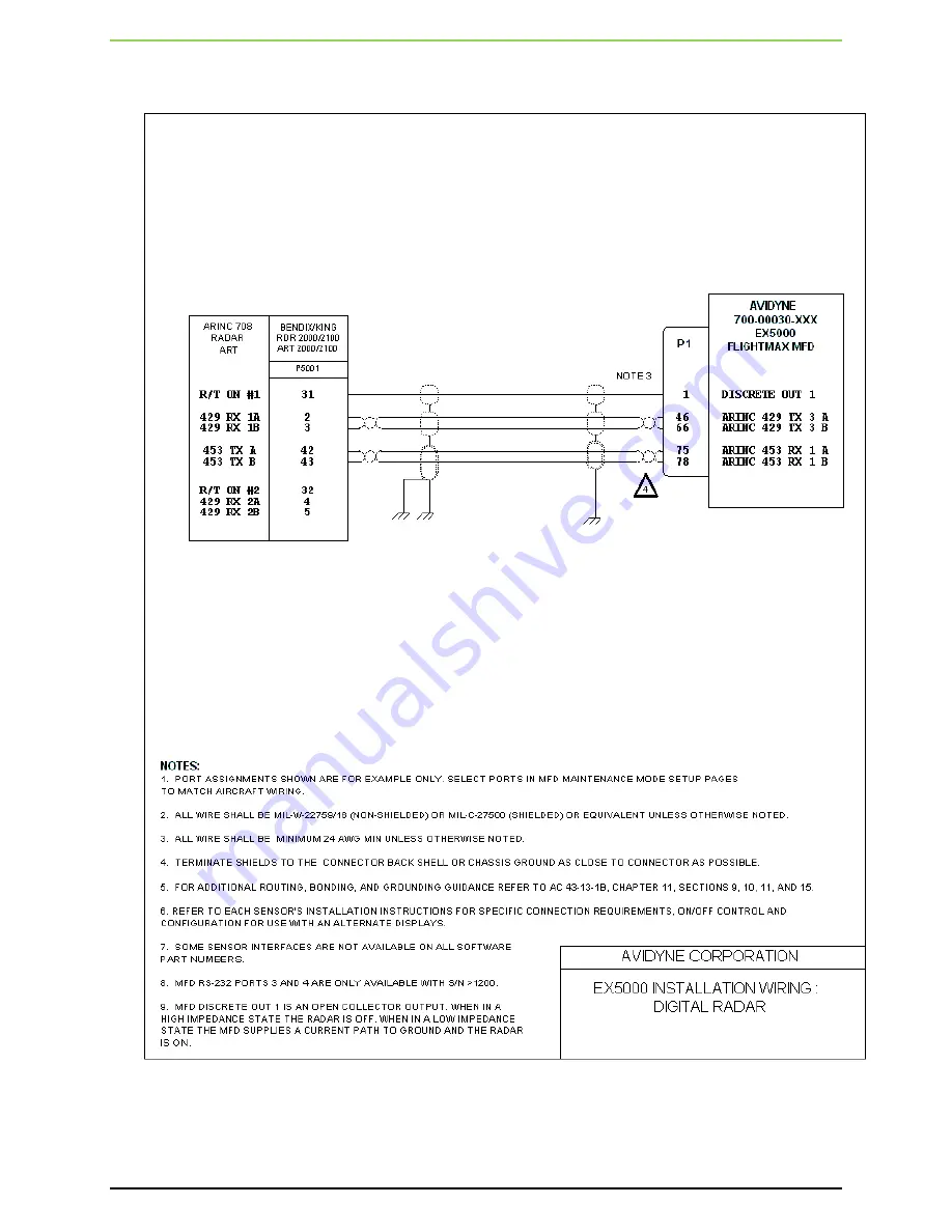 Avidyne Entegra EX5000 Installation Manual Download Page 103