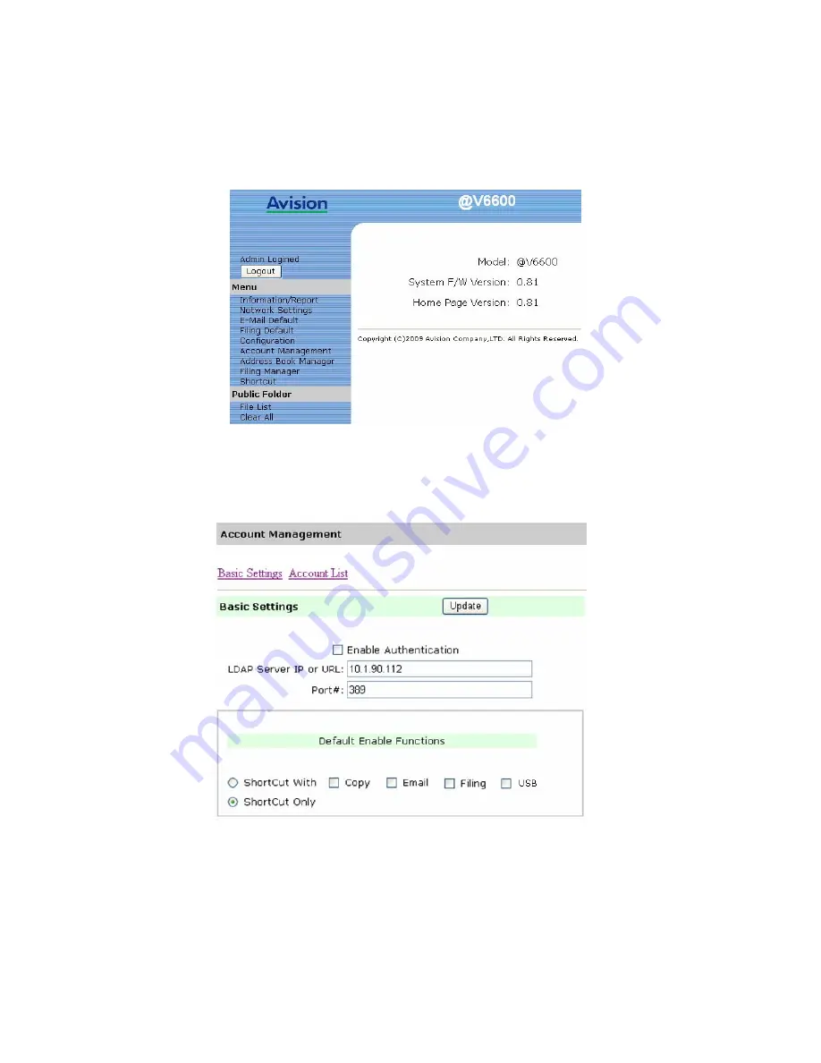 Avision DL-0906H User Manual Download Page 154