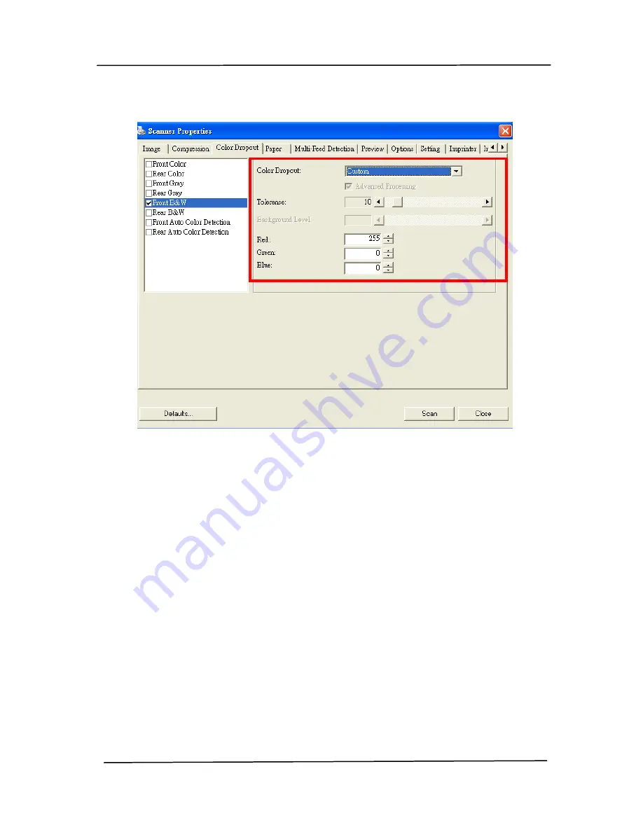 Avision DT-1106B User Manual Download Page 50