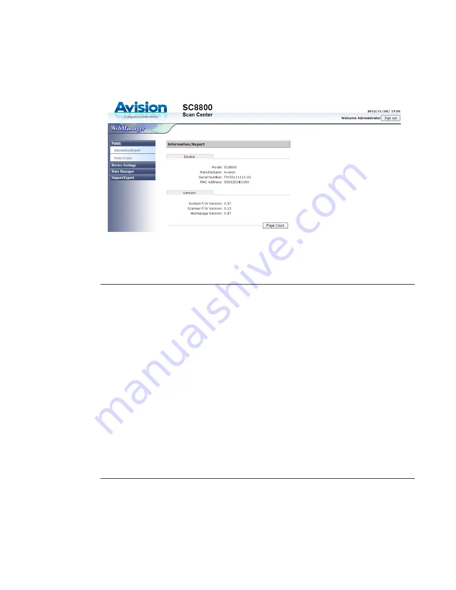 Avision DT-1214H User Manual Download Page 75