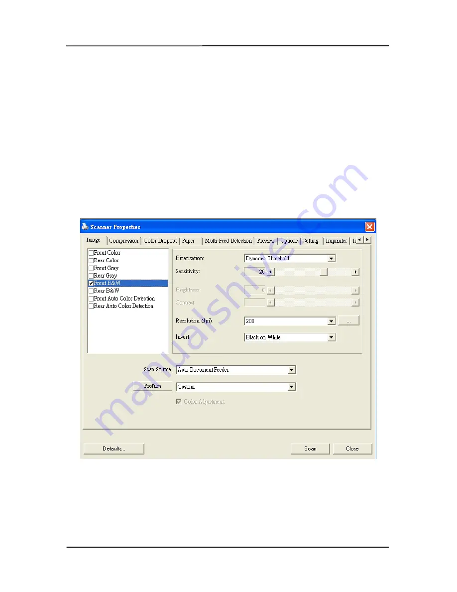 Avision FF-1105B User Manual Download Page 52