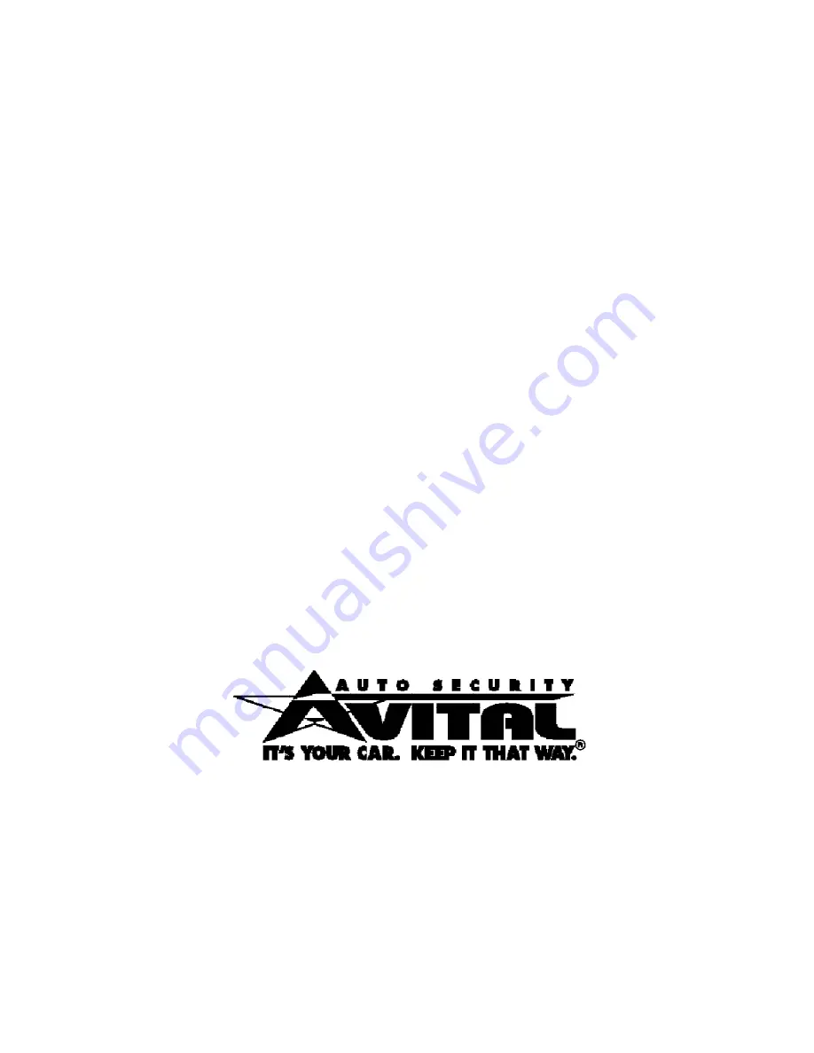 Avital AMX58 Owner'S Manual Download Page 11