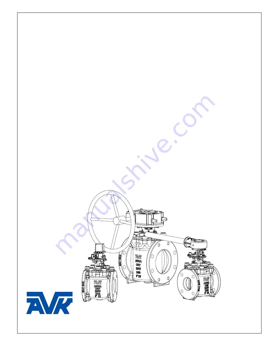 AVK 764 Series Field Maintenance And Instruction Manual Download Page 1