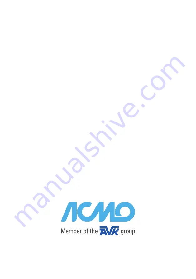 AVK ACMO 879 Series Installation, Operation & Maintenance Manual Download Page 20