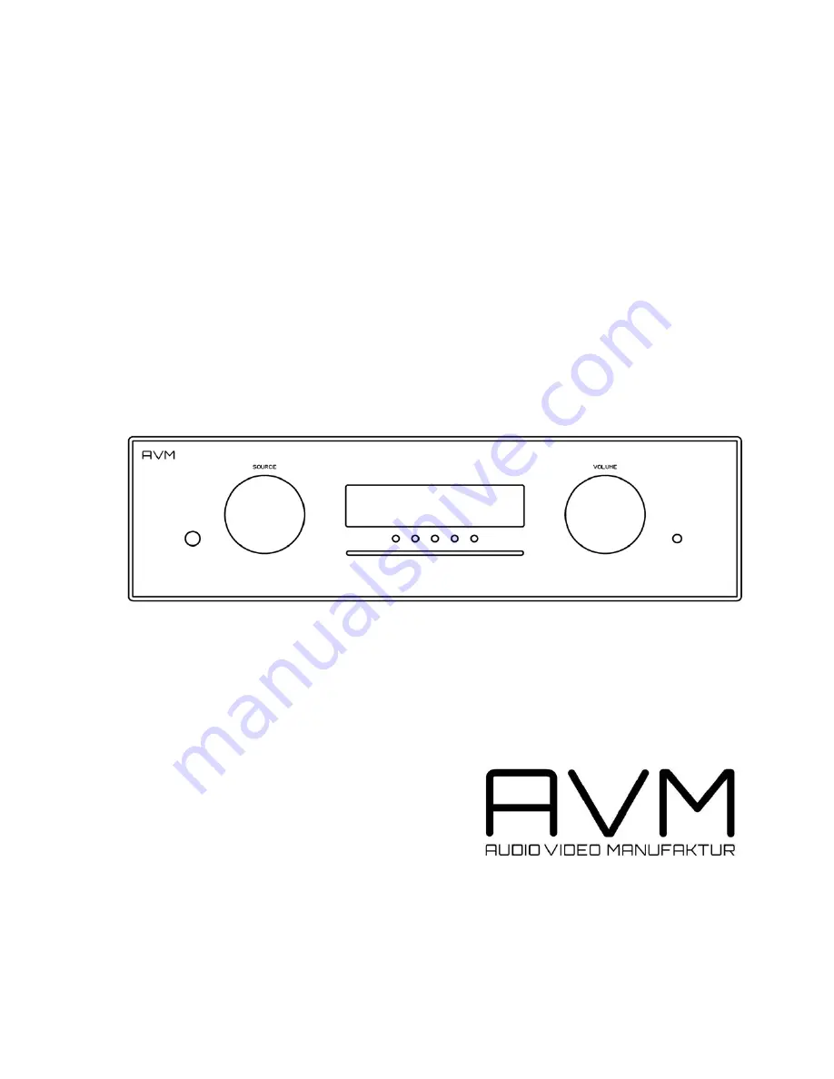 AVM EVOLUTION C 5.2 Operating Instructions Manual Download Page 1