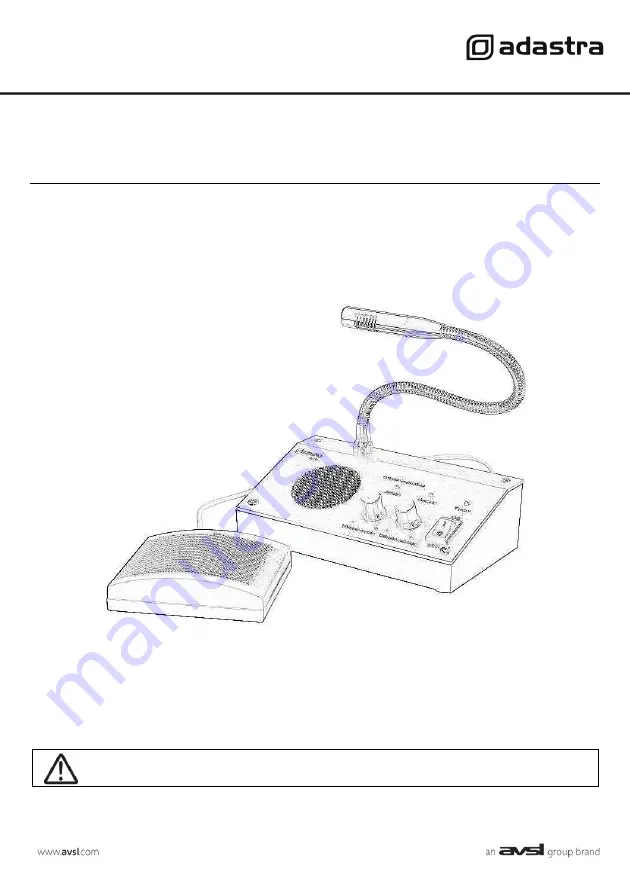 Avsl Adastra TGM4 User Manual Download Page 1