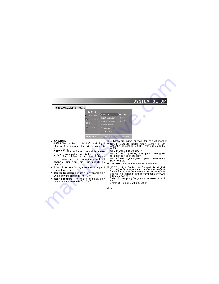 AWA DR711 User Manual Download Page 22