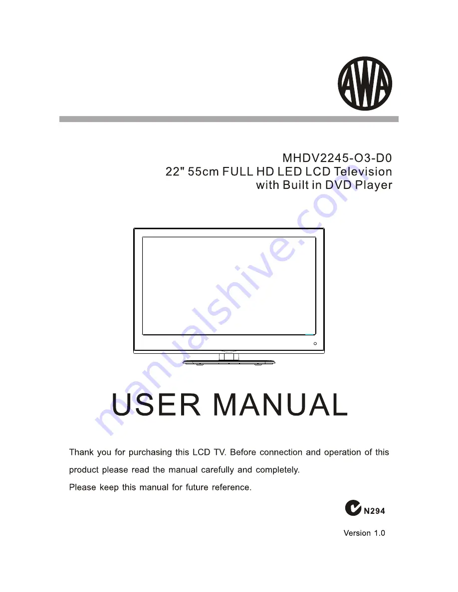 AWA MHDV2245-03-D0 User Manual Download Page 1