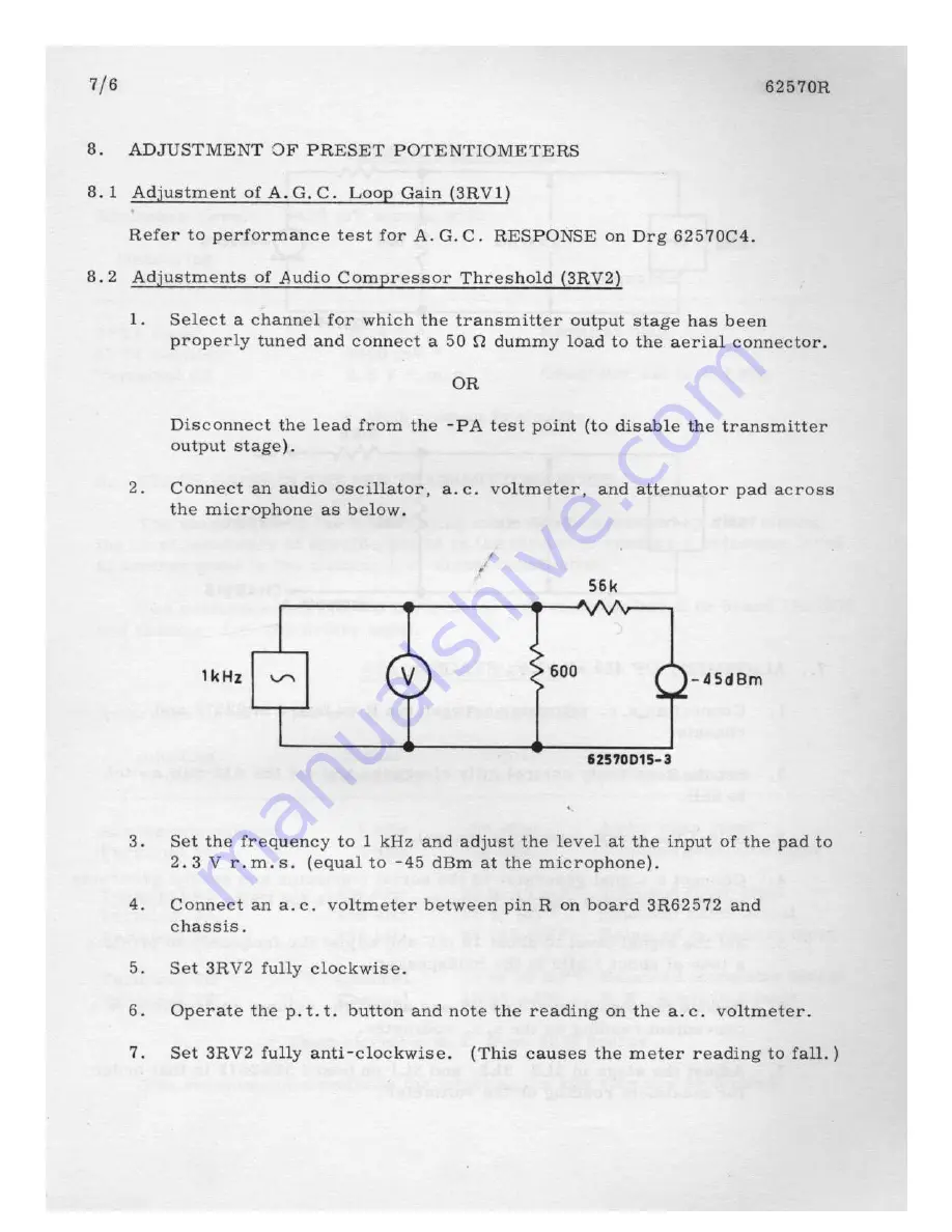 AWA Teleradio SS70 Service Manual Download Page 54