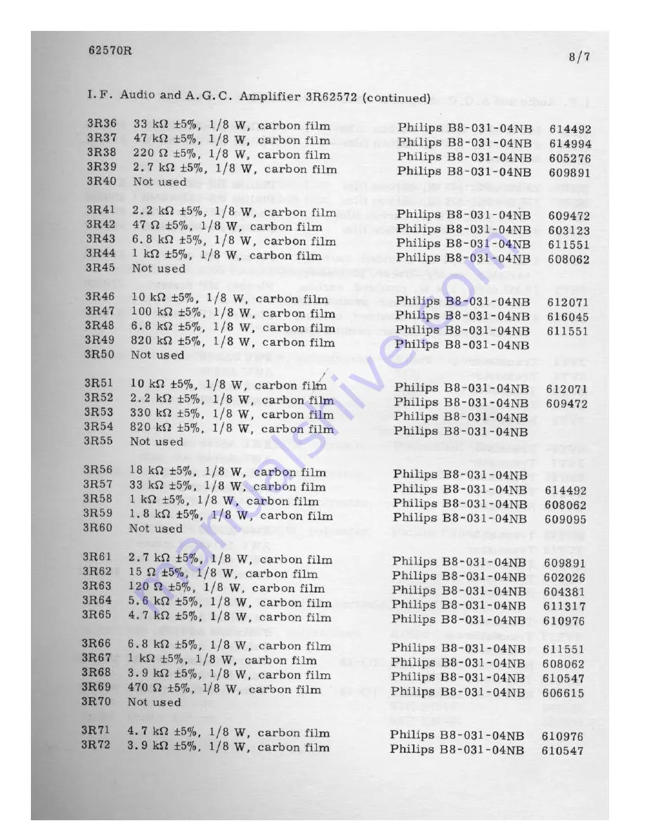 AWA Teleradio SS70 Service Manual Download Page 63