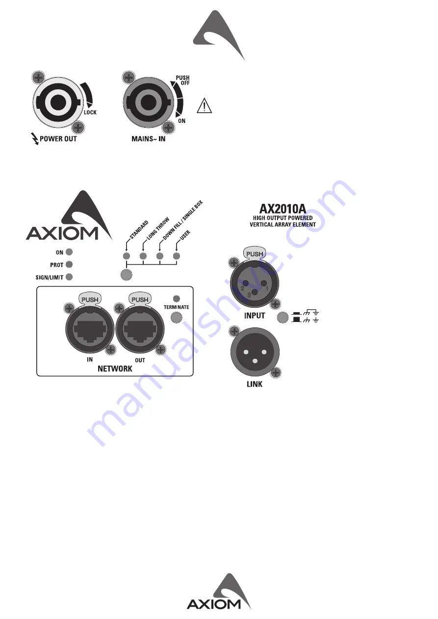 Axiom AX2010A Скачать руководство пользователя страница 3