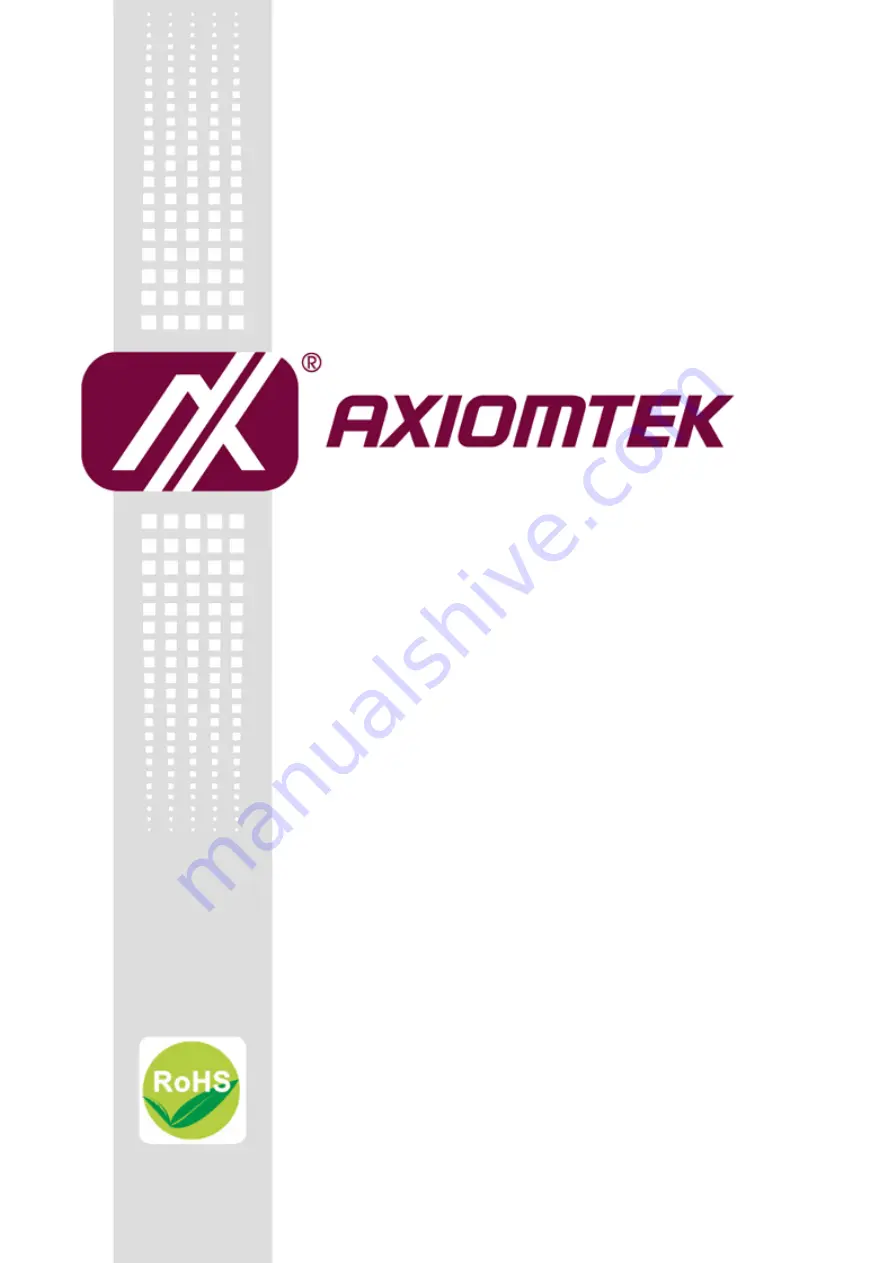 AXIOMTEK tBOX300-510-FL Series User Manual Download Page 1