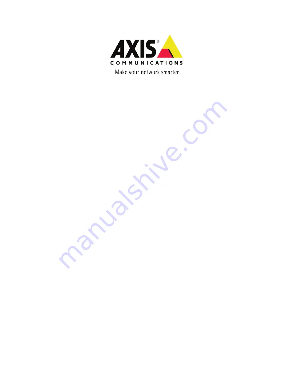 Axis 27335R1 Installation Manual Download Page 1