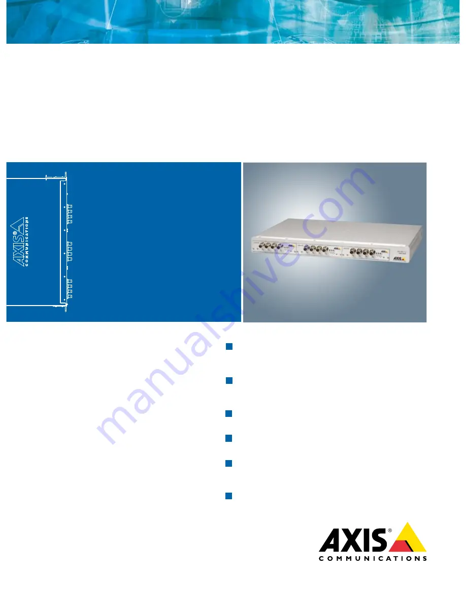 Axis 291 1U Specifications Download Page 1