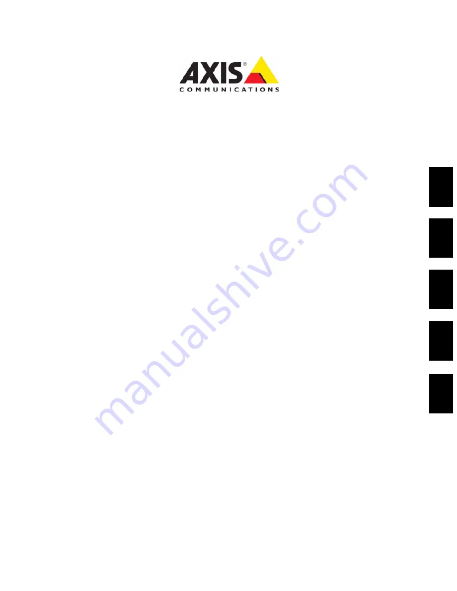 Axis 5570e Installation Manual Download Page 1