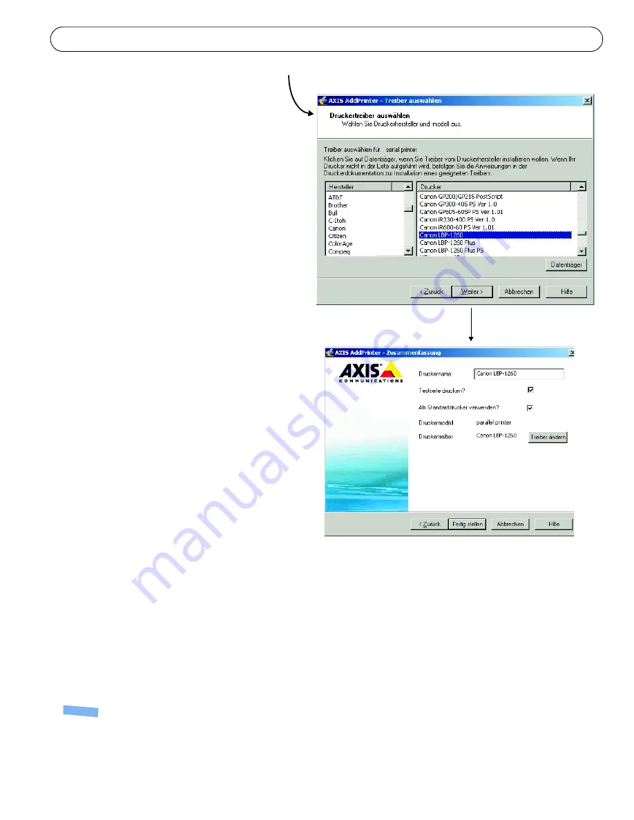 Axis OfficeBasic Parallel Installation Manual Download Page 17