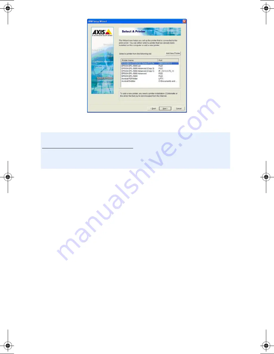 Axis OfficeBasic USB Wireless G Installation Manual Download Page 20