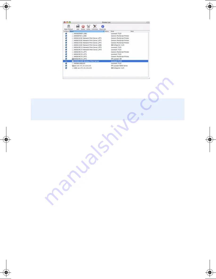 Axis OfficeBasic USB Wireless G Installation Manual Download Page 22