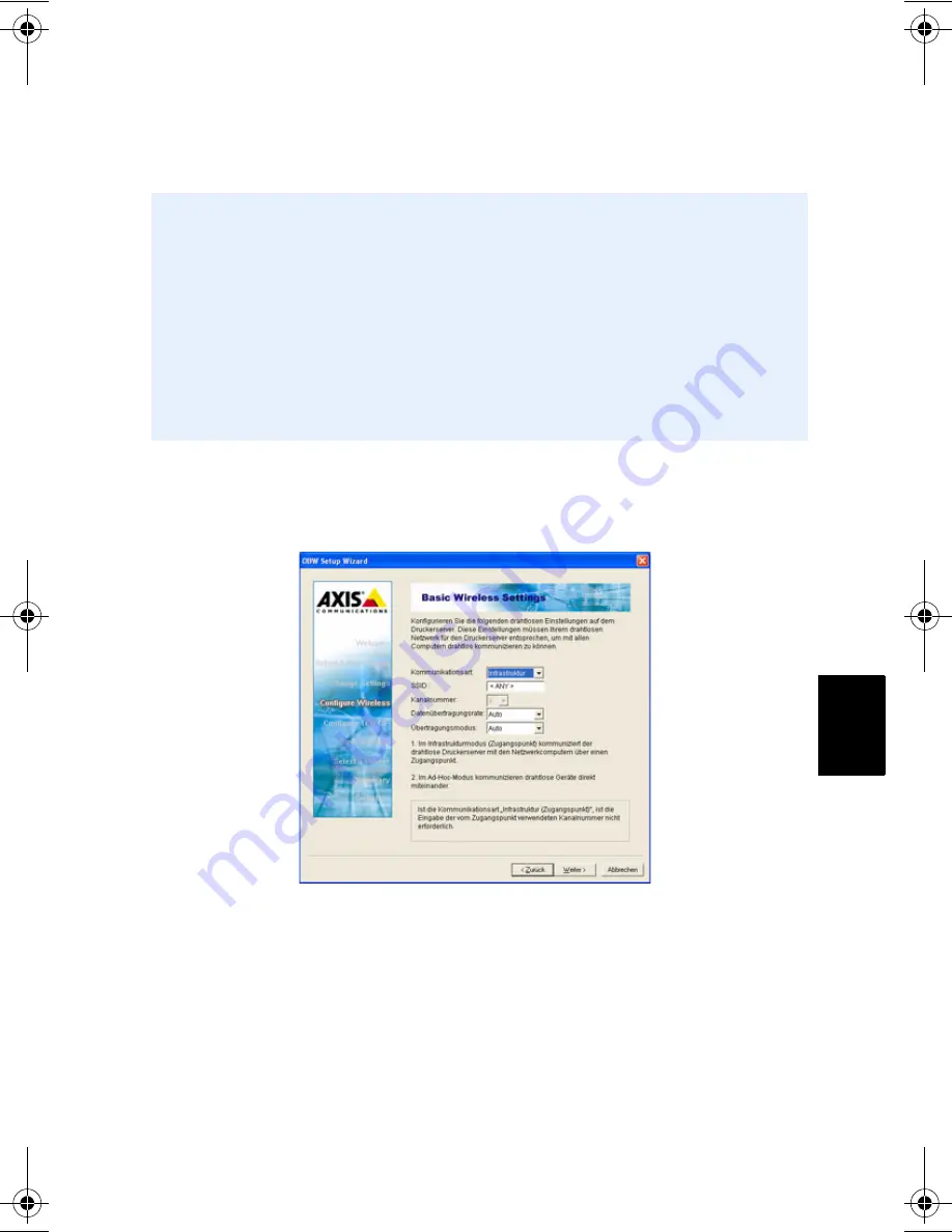 Axis OfficeBasic USB Wireless G Installation Manual Download Page 33