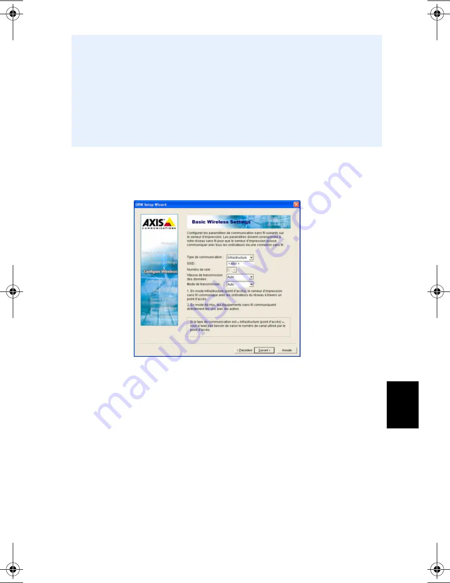 Axis OfficeBasic USB Wireless G Installation Manual Download Page 57