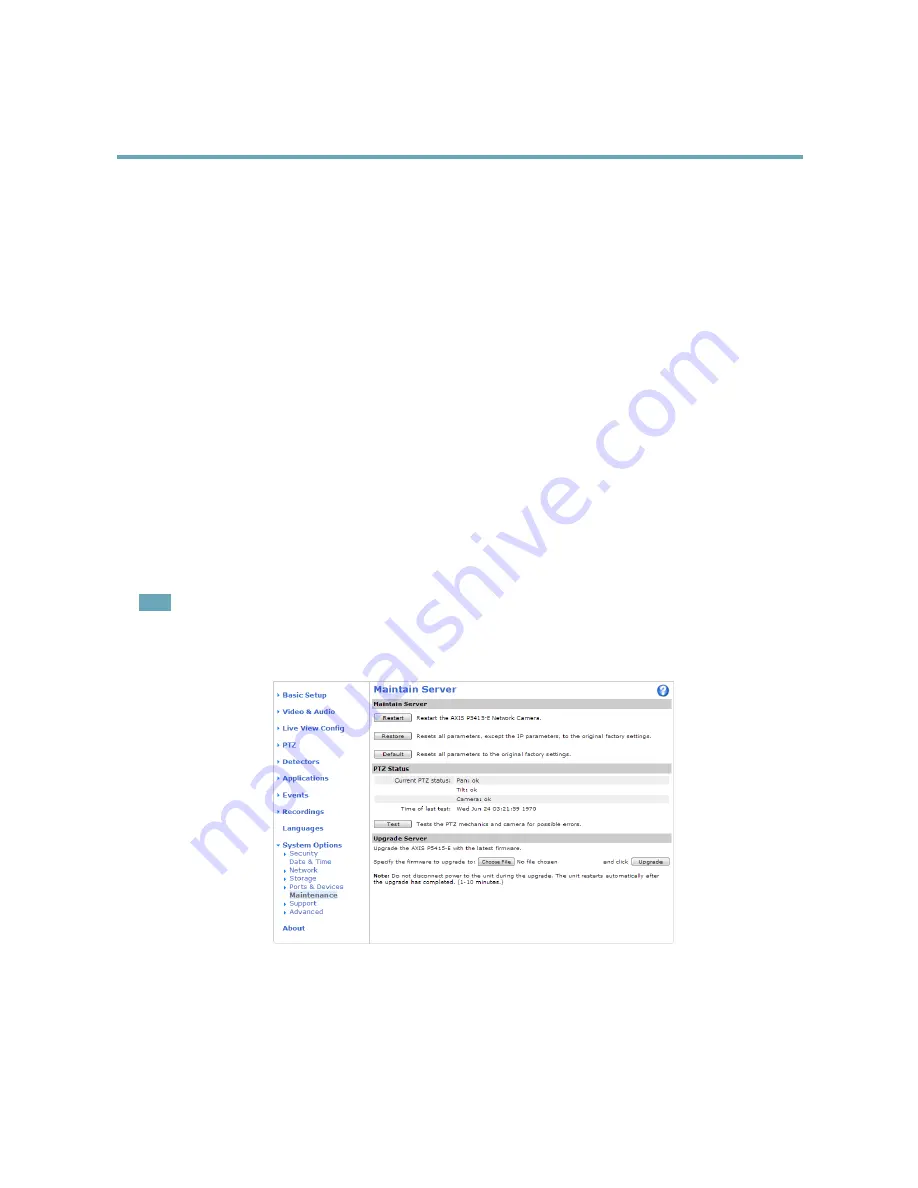 Axis P5415-E PTZ User Manual Download Page 55