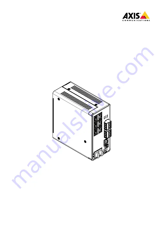 Axis T8504-R Скачать руководство пользователя страница 1