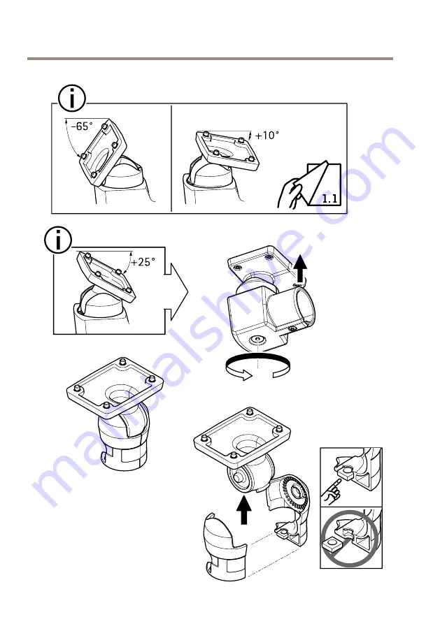 Axis T94Q01F Installation Manual Download Page 12