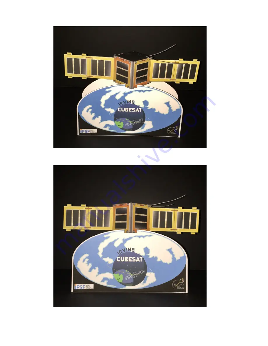 AXM Paper Space Scale Models IRVINE 01 CubeSat Instruction Manual Download Page 11