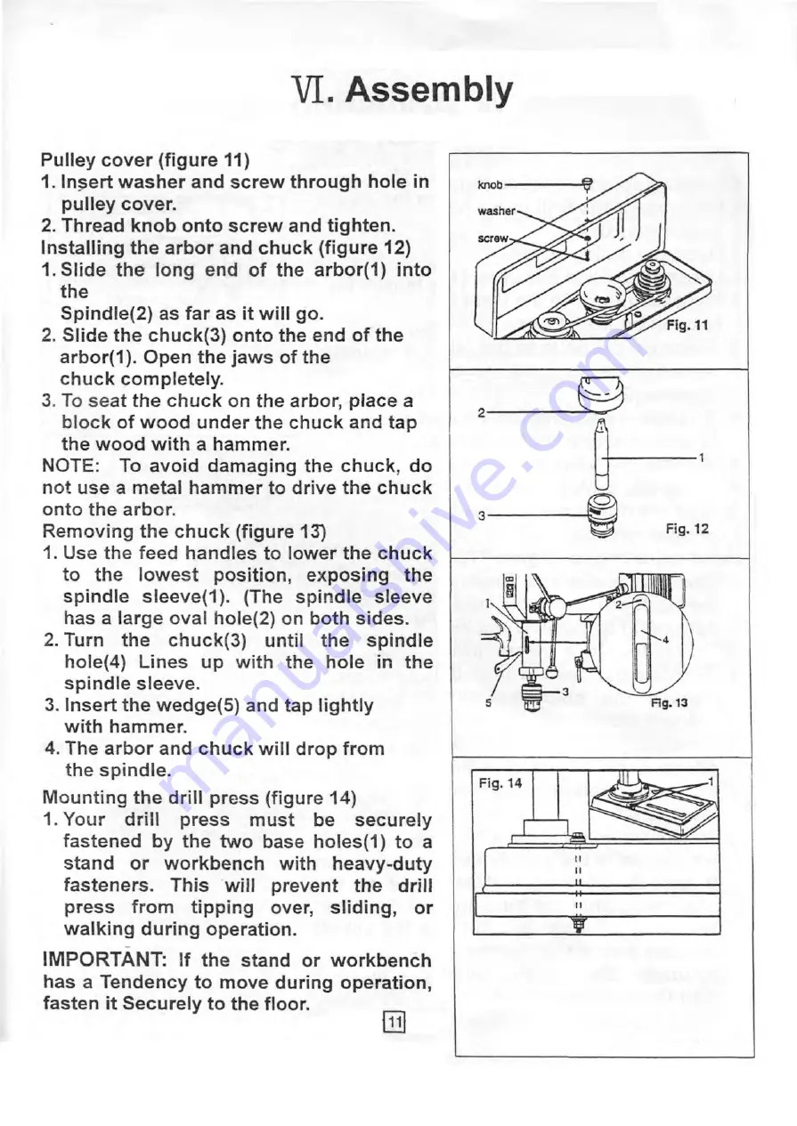 Axminster Trade AT800RD Quick Start Manual Download Page 12