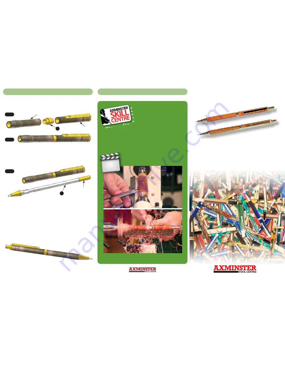 Axminster 10 & 24ct Click Pencil Instructions Download Page 1