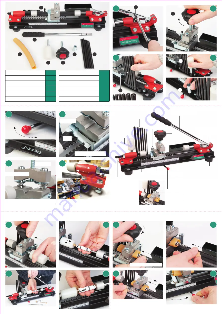 Axminster Woodturning Deluxe Pen Press Instructions Download Page 2