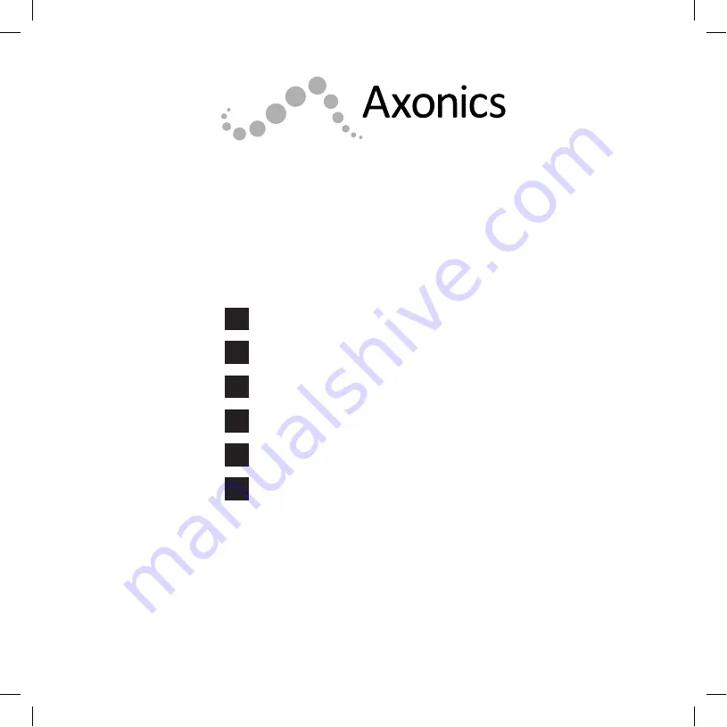 Axonics 1101 Manual Download Page 1