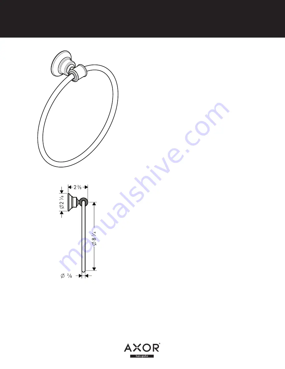 Axor Montreux 42021000 Features & Dimensions Download Page 1