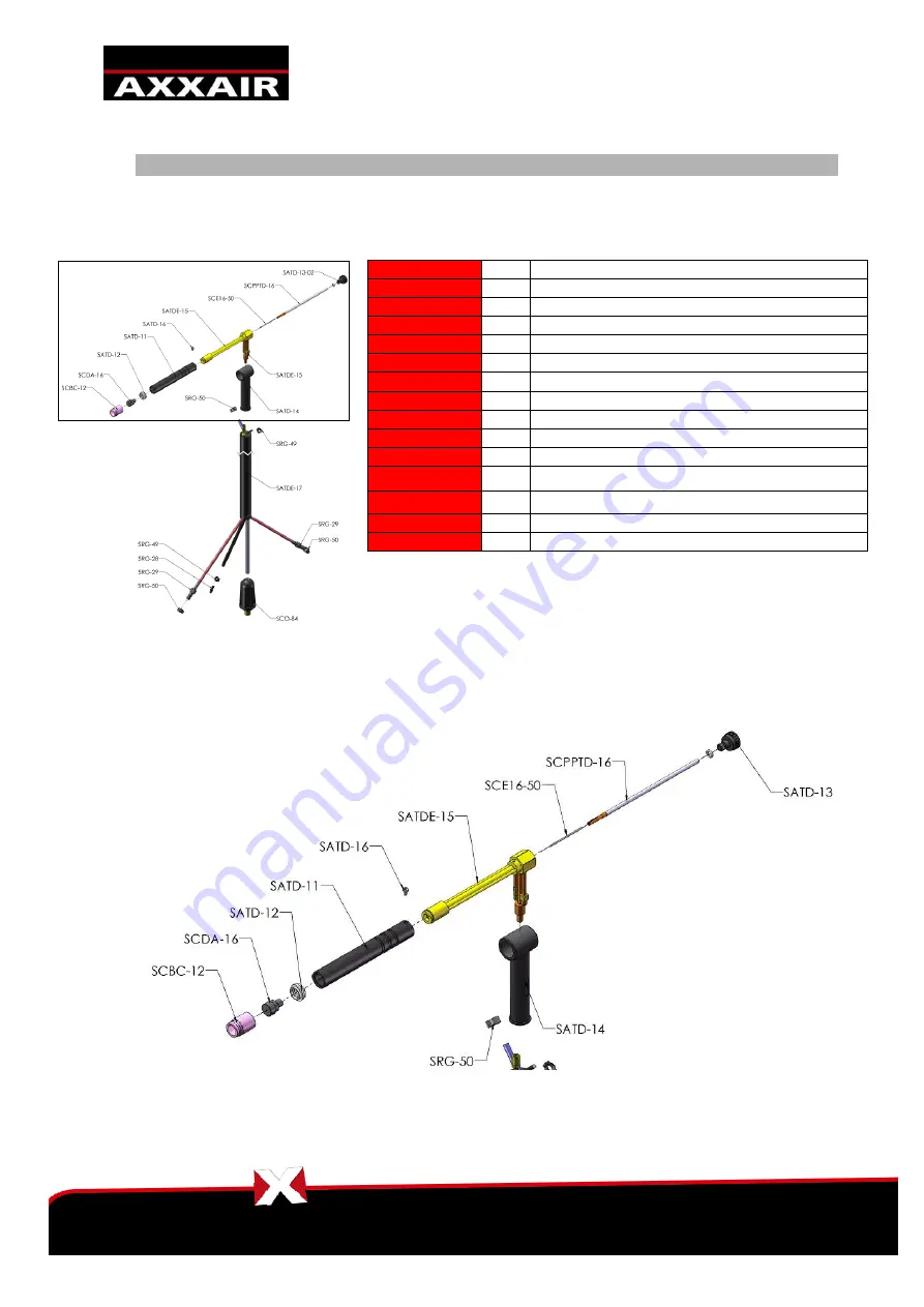 AXXAIR SATO-115E5 Series Original Instructions Manual Download Page 45