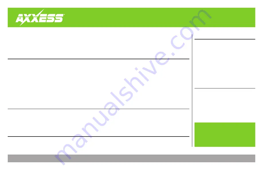 Axxess AX-LCD Installation Instructions Manual Download Page 1