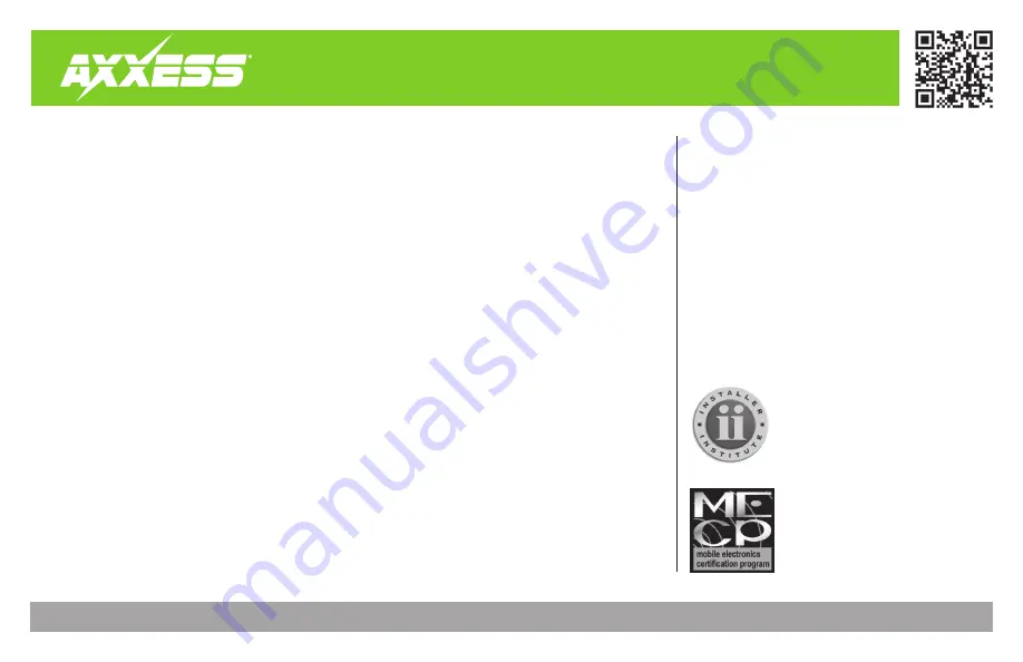 Axxess AXDIS-VW1 Installation Instructions Manual Download Page 8