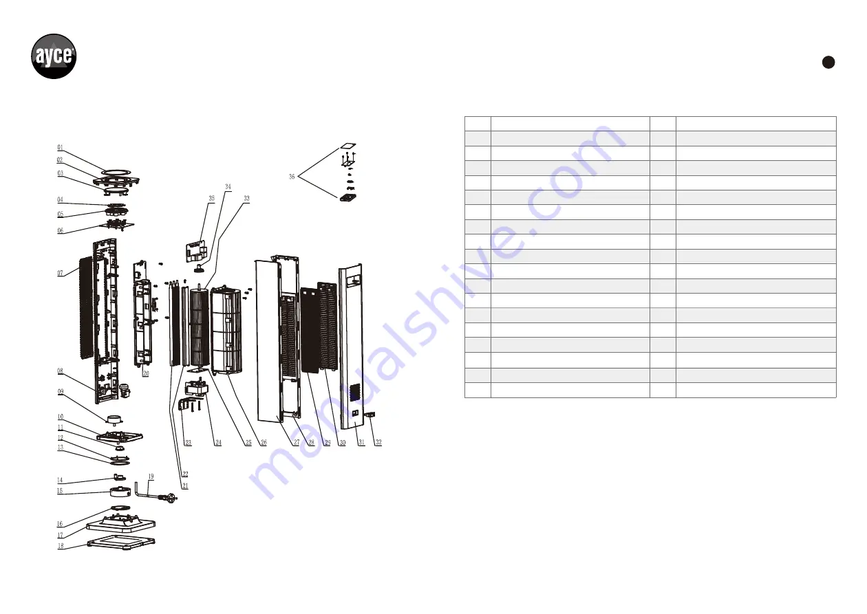 Ayce 7613164532091 Original Instructions Manual Download Page 17