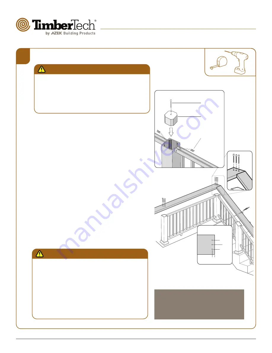 AZEK TimberTech Impression Rail Express 6 Installation Manual Download Page 10