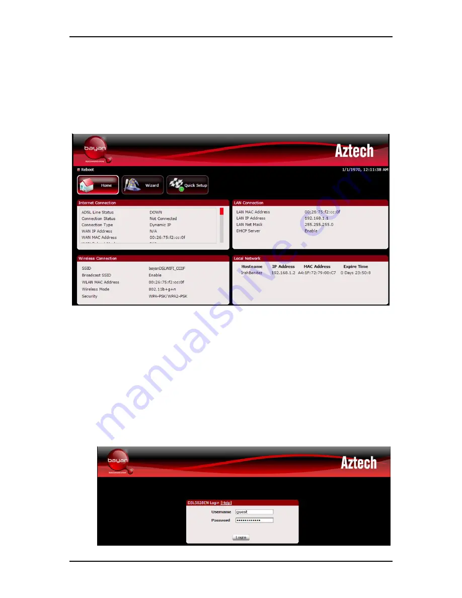 Aztech DSL5028EN(1T1R) User Manual Download Page 16