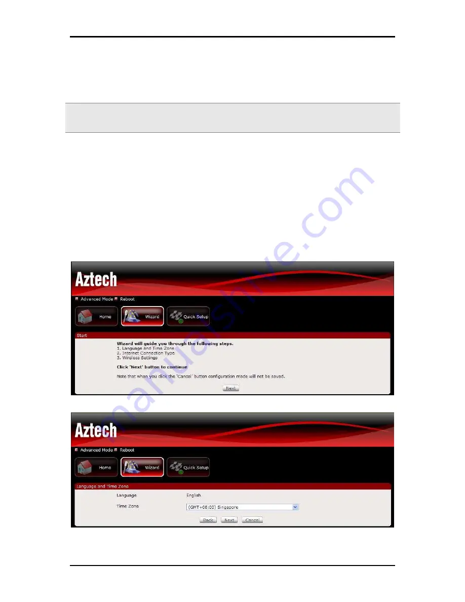 Aztech HW553-3G User Manual Download Page 16