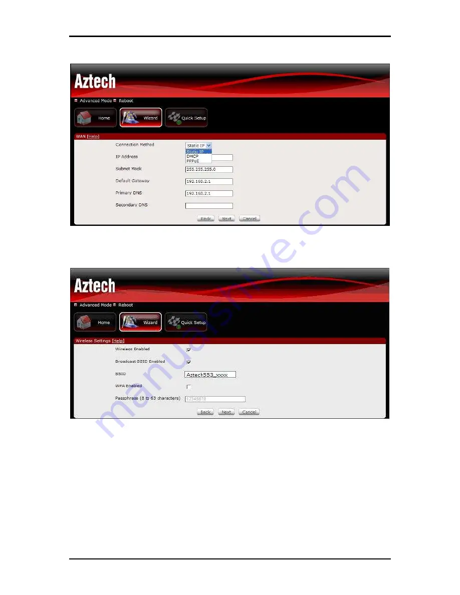 Aztech HW553-3G User Manual Download Page 19